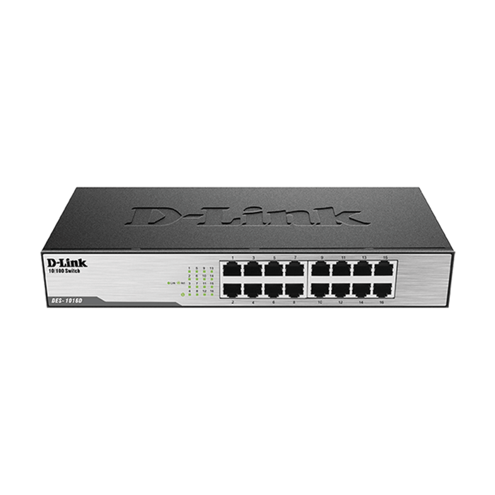D-LINK 16 PORT 10/100 UNMANAGED SWITCH