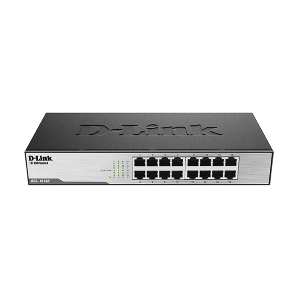 D-LINK 16 PORT 10/100 UNMANAGED SWITCH