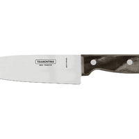 Tramontina 6 inch Chef's Knife - Stainless Steel Blade, Brown Polywood Handle - High Quality Kitchen Knife