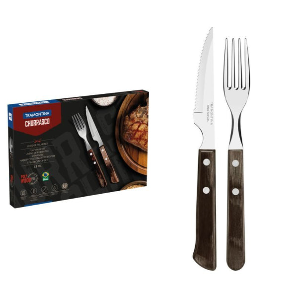Tramontina 12Pc. Braai Set. Brown - 21199/909