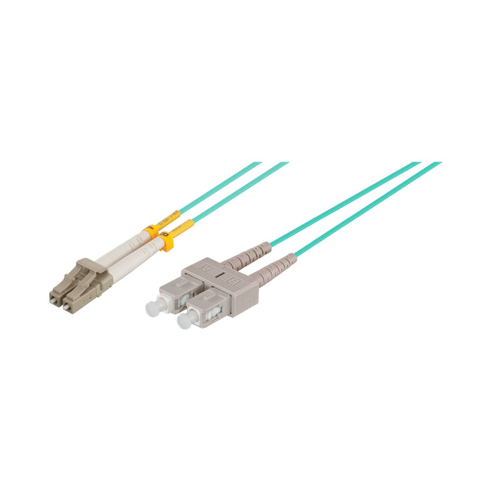 2M FIBRE PATCH LEAD DUP MM(50/125) OM3 LC/SC - FPD50-LCSC-02-OM3