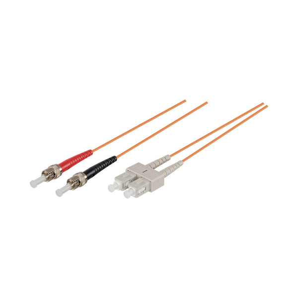50M FIBRE PATCH LEAD DUP MM(50/125) OM3 SC/ST RUG - FPD50-SCST-50R-OM3