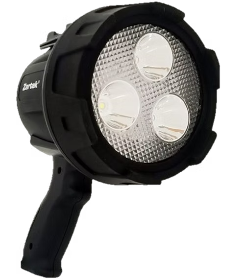 Extreme  Bright Spotlight, 3 x OSRAM P9 LED, 30W 4000lm, USB type C Rechargeable, Far Beam, Powerbank, Heavy-Duty, IP66, Rubberised, Includes USB Mains Charger