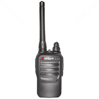 Zartek  ZA-720 two-way radio, UHF handheld transceiver,  2 pin side jack, USB charging port (incl radio, detachable antenna, desktop cradle charger, Battery, belt clip)
