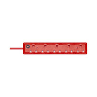 5-PORT DEDICATED RED COLOUR MULTIPLUG 5X16A - PWR-MP-5P-D-RED