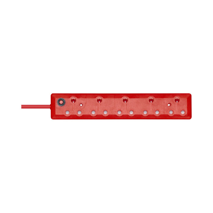 5-PORT DEDICATED RED COLOUR MULTIPLUG 5X16A - PWR-MP-5P-D-RED