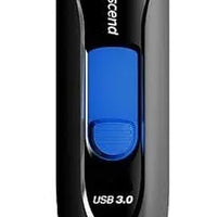 TRANSCEND 128GB JF790 USB3.1 GEN 1 CAPLESS FLASH DRIVE - BLACK AND BLUE-TS128GJF790K
