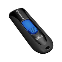 TRANSCEND 128GB JF790 USB3.1 GEN 1 CAPLESS FLASH DRIVE - BLACK AND BLUE-TS128GJF790K