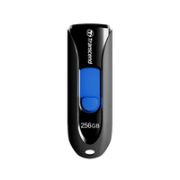 TRANSCEND 128GB JF790 USB3.1 GEN 1 CAPLESS FLASH DRIVE - BLACK AND BLUE-TS128GJF790K