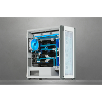7000D Airflow White Tempered Glass Mid-Tower; 6x 3.5'' |  4x 2.5'' Drive Bays ; 480mm Radiator Compatible; 3x140mm fan incl
