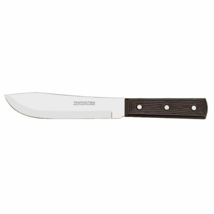 Tramontina 8 inch Butcher Knife - Stainless Steel Blade, Wooden Handle