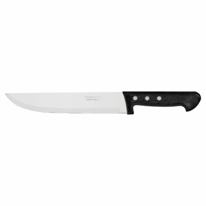 TRAMONTINA 8-inch Kitchen Knife - Stainless Steel Blade, Black Handle, Plenus Series
