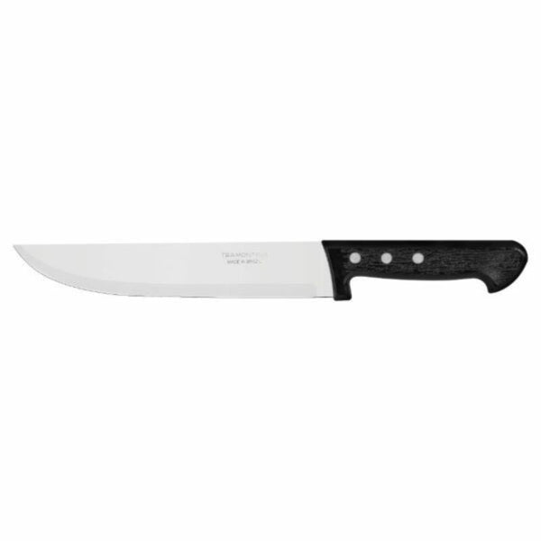 TRAMONTINA 8-inch Kitchen Knife - Stainless Steel Blade, Black Handle, Plenus Series