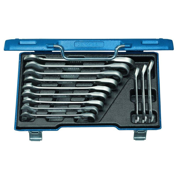 Gedore Combination ratchet spanner set, reversible = 2297418
