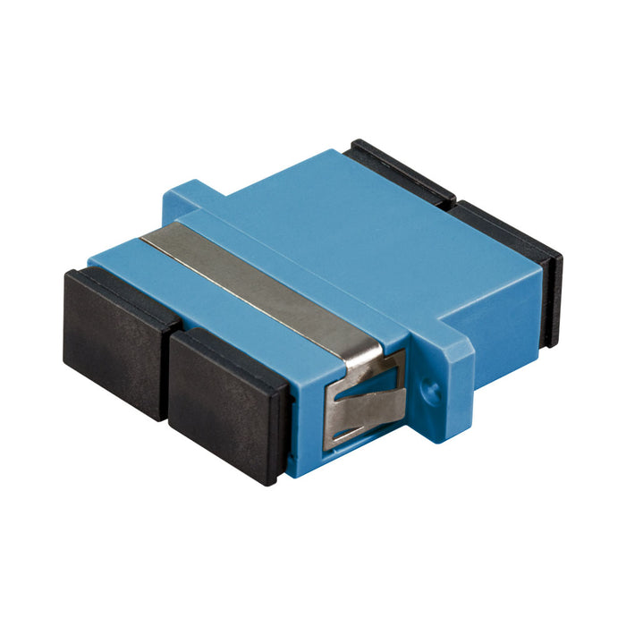FIBRE DUP SC SM MIDCOUPLER CERAMIC SLEEVE BLUE - CNT-SC-SM-DUP-PC