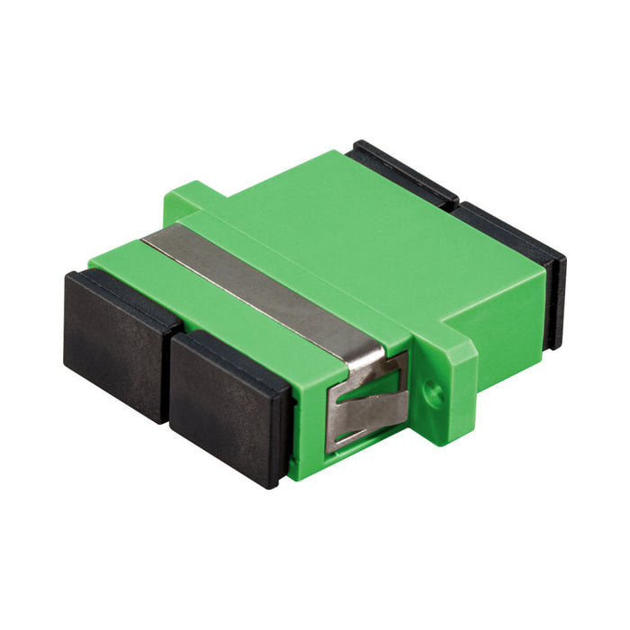 FIBRE DUP SC/APC SM MIDCOUPLER CERAMIC SLEEVE GRN - CNT-SC-SM-DUP-APC