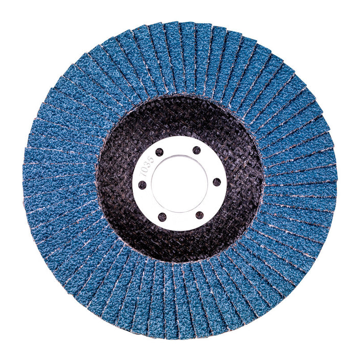 Metabo Flap Disc 125mm P60: Buy Novoflex ZK abrasive disc for metalworking, stainless steel grinding.