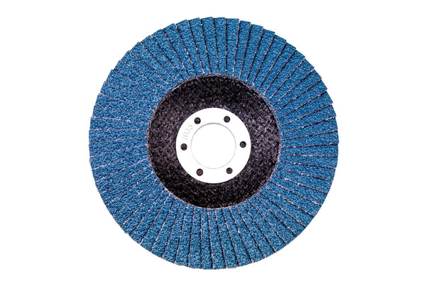 Metabo Flap Disc 125mm P60: Buy Novoflex ZK abrasive disc for metalworking, stainless steel grinding.