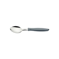 Tramontina Plenus Spoon Set - 3 Piece Stainless Steel Spoons with Gray Polypropylene Handles