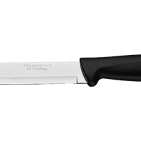 TRAMONTINA Kitchen Knife 6 inch - Stainless Steel Blade, Black Handle - Durable Chef Knife for Home & Professional Use