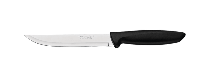 TRAMONTINA Kitchen Knife 6 inch - Stainless Steel Blade, Black Handle - Durable Chef Knife for Home & Professional Use