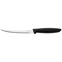 Tramontina Tomato Knife - Serrated Blade, Black Handle - Plenus Line Kitchen Cutlery
