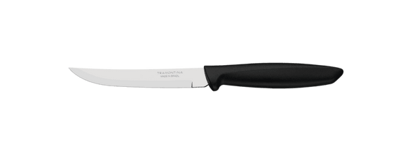 Tramontina 5\" Stainless Steel Steak Knife - Utility Knife - Black Handle - Made in Brazil