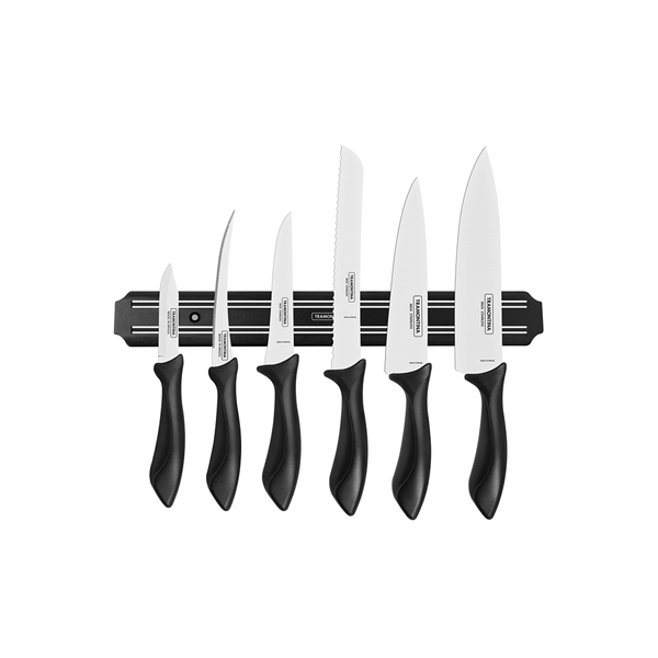Tramontina 7-Piece Knife Set with Magnetic Holder | Premium Kitchen Knives