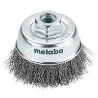 Metabo 75mm Cup Brush Steel Wire Crimped M14 - Metalworking, Deburring, Surface Prep