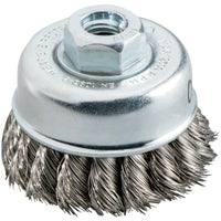 Metabo Cup Brush 80mm Twisted Steel Wire - Rust Removal, Deburring, Metalworking | 623710000