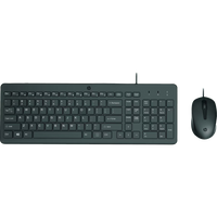 HP 150 Wired Mouse and Keyboard Combo Set English - Black