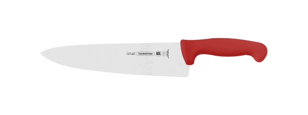 Tramontina 10" (25Cm) Meat/Cooks Knife, Red - 24609/070