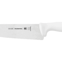 Tramontina 8-inch Chef Knife - White Handle Stainless Steel Kitchen Knife