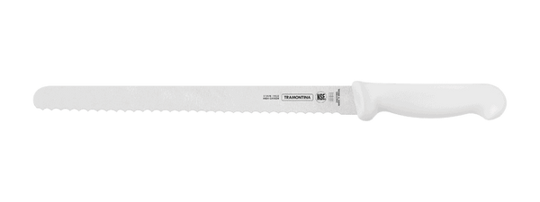 Tramontina 12" (30Cm) Serrated Ham/Bread Slicer, White - 24627/082