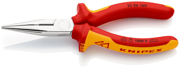 Knipex Snipe Nose Pliers: Insulated Side Cutters, VDE Tested, Precision Tool for Gripping & Cutting, Radio Pliers