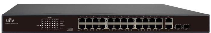 Uniview 24 Port 10/100 PoE Ethernet Switch | NSW2020-24T2GC-POE-IN-UN-NSW2010-24T2GC-P