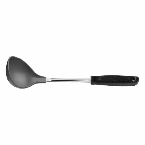 Tramontina Utilita Nylon Ladle - Black Handle, Heat Resistant Kitchen Utensil
