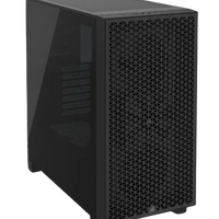 3000D AIRFLOW Black Mid-Tower PC Case; 2x 3.5'' |  2x 2.5'' Drive Bays; Up to 360mm Radiator compatible; 2x 120mm fan incl Corsair