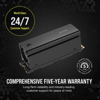 Corsair MP700 PRO 2TB M.2 NVMe PCIe Gen. 5 x4 SSD with Cooler; Read Up To 12 400MB/s; Write up to 11 800MB/s Corsair