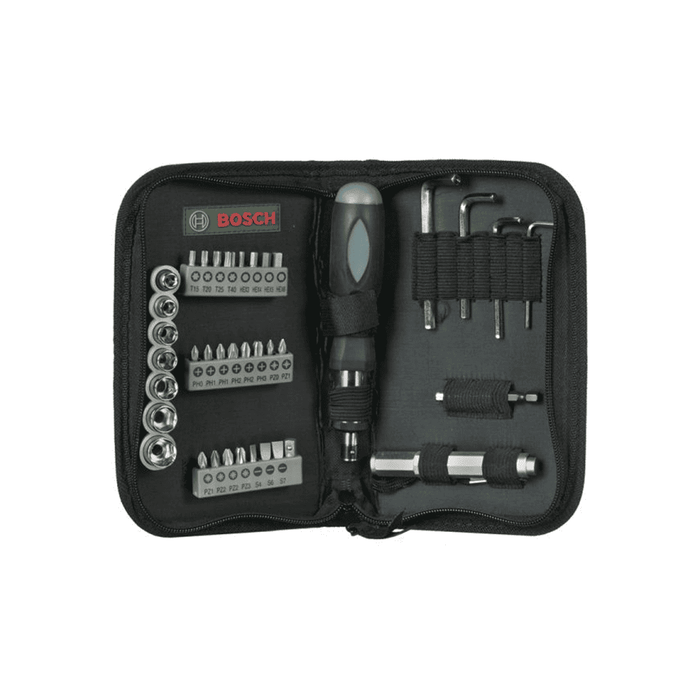 Bosch 38-Piece Screwdriver Bit Set | Tool Kit with Nut Setters and Allen Keys