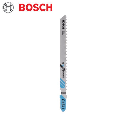 Bosch T127D Jigsaw Blade: Special Alu for Aluminum - Metal Cutting Power Tool Accessory, Swiss Made