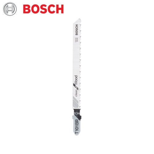 Bosch T101BR Jigsaw Blade for Clean Wood Cuts - High Carbon Steel (HCS) Blade