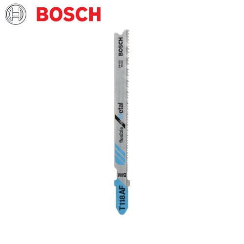 Bosch T118AF Jigsaw Blade - BIM Flexible Metal Blade - Metal Cutting Blade - Jigsaw Accessories