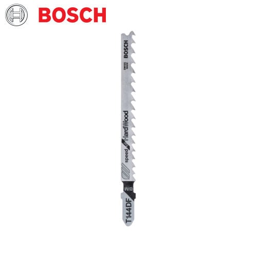 Bosch T144DF Jigsaw Blade - Speed for Hard Wood - Bi-Metal (BIM) Blade - Fast Wood Cuts