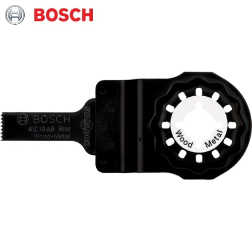 Bosch Starlock AIZ 10 AB BIM: Wood & Metal Oscillating Multi-Tool Saw Blade. Universal Fit - Wood & Metal Cutting