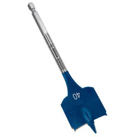 Bosch 40mm Spade Drill Bit - Woodworking, Self-Feeding Flat Wood Drill Bit, Hex Shank