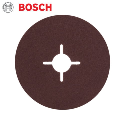 Bosch 115mm Fibre Sanding Disc Grit 100 for Angle Grinder (5pcs) | Power Tool Accessory