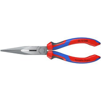 Knipex PLIER - LONG NOSE 200MM WITH CUTTER - KPX2612200
