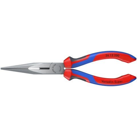 Knipex PLIER - LONG NOSE 200MM WITH CUTTER - KPX2612200