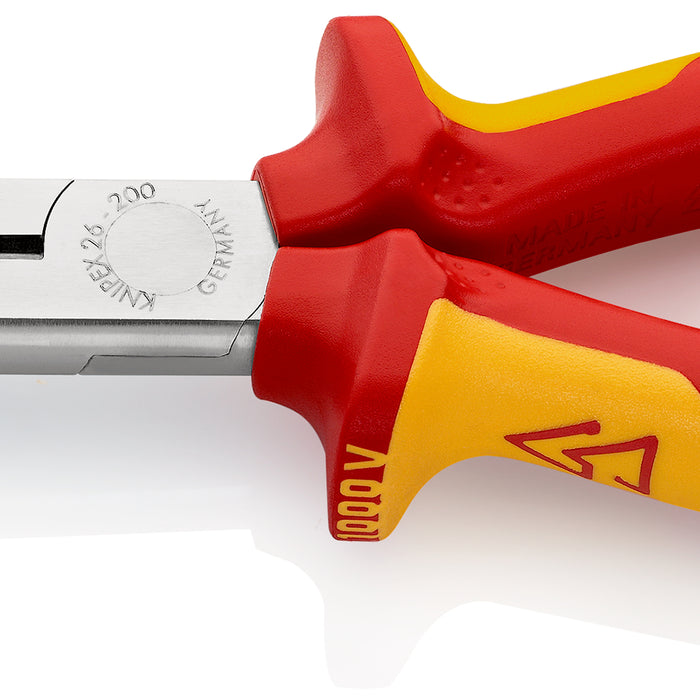 KNIPEX Snipe Nose Pliers: Insulated, Side Cutting, VDE Tested - Electrician's Tool
